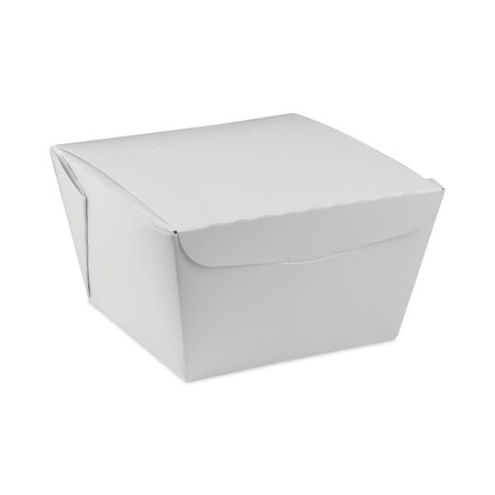 Pactiv EarthChoice OneBox Paper Box, 46 oz, 4.5 x 4.5 x 3.25, White, PK200 PK NOB08W